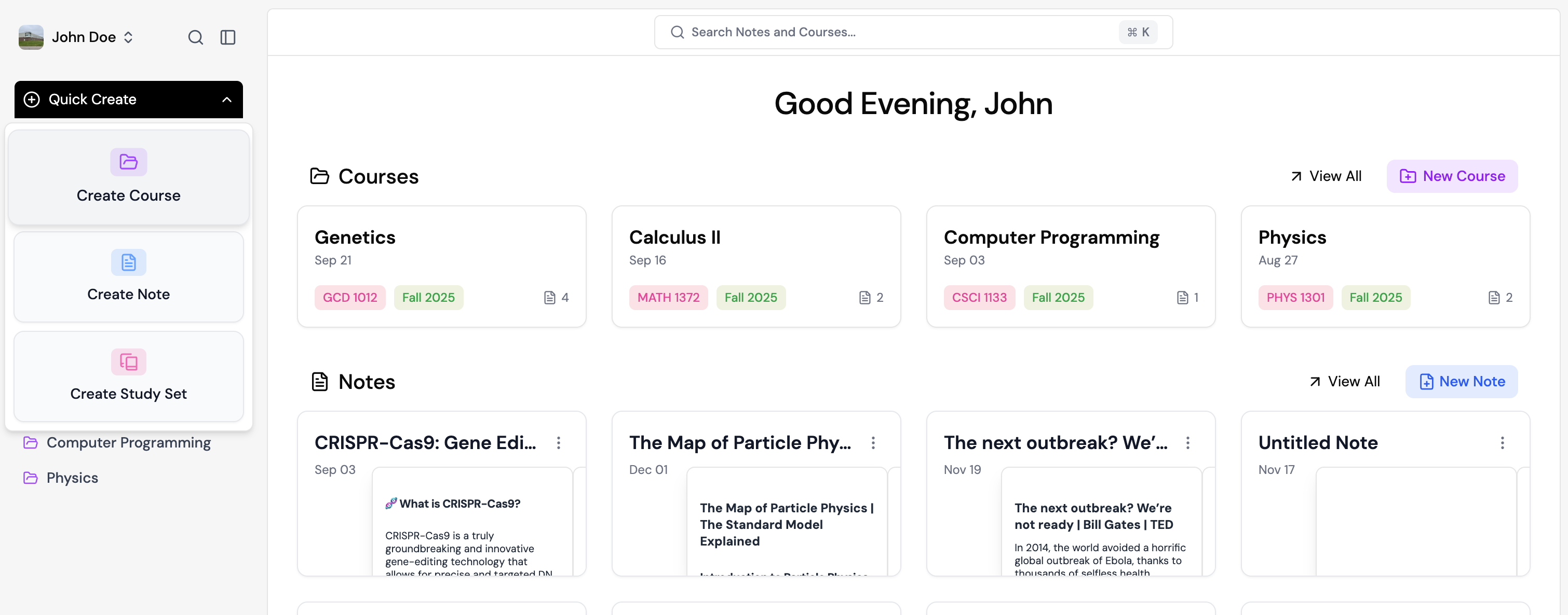 Creating your first course