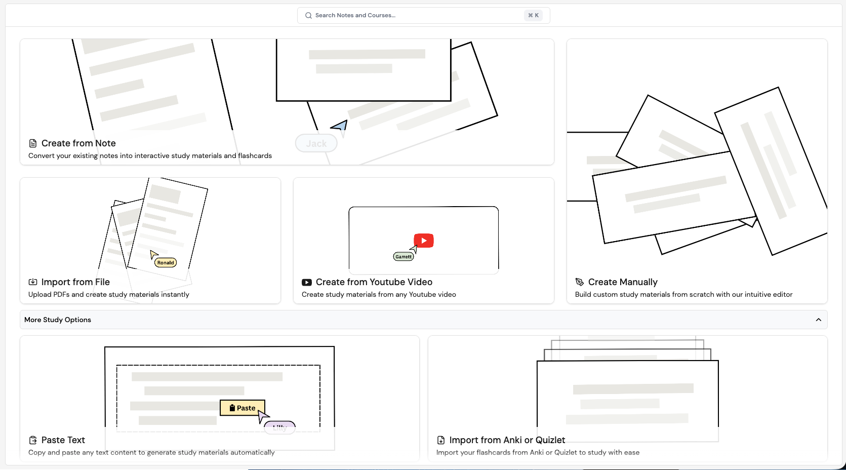 Studyboard UI